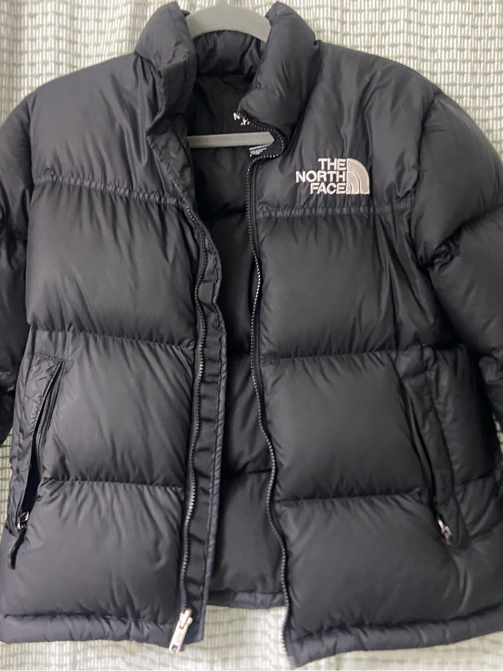 The North Face Black Kids Puffer Jacket with Logo